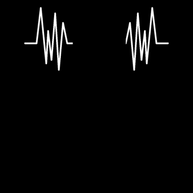 Motiv Herzschlag Herzlinie Herzfrequenz Hufeisen Glück