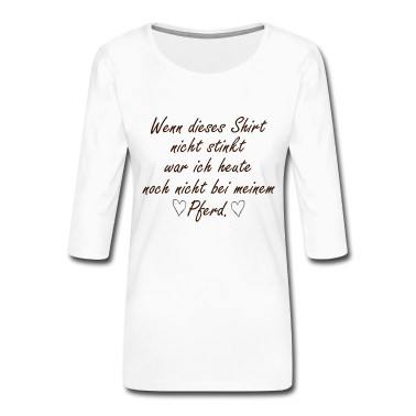Pferde Langarmshirt - Pferd Pferde Spruch horse