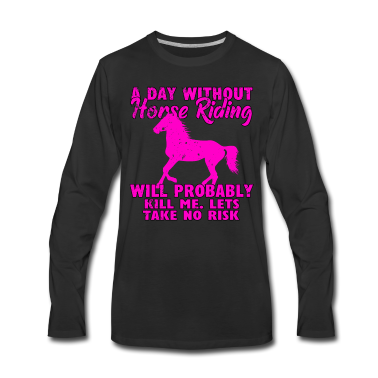 Pferde Langarmshirt - Pferde Reiten Geschenk