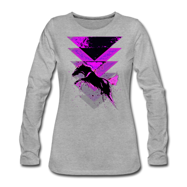 Pferde Langarmshirt - Pferd