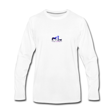 Pferde Langarmshirt - Never walk alone - mit Pferd und Hund