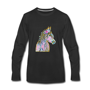 Pferde Langarmshirt - Pferd