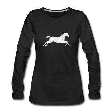 Pferde Langarmshirt - Pferd