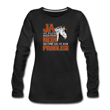 Pferde Langarmshirt - Pferd & Pferde