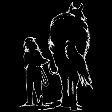 Motiv Girl with Horse Pferd