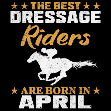 Motiv Geburtstag Dressurreiters Geschenkidee für April