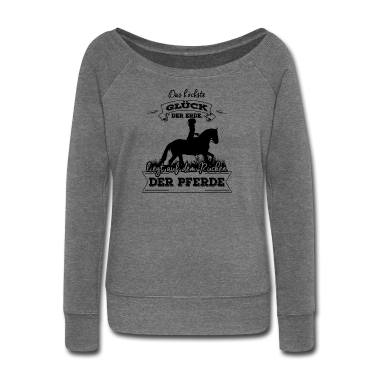 Pferde Langarmshirt - Das höchste Glück, liegt auf dem Rücken der Pferde