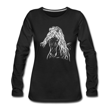 Pferde Langarmshirt - Pferd