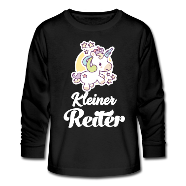 Pferde Langarmshirt - Kleiner Reiter Baby Party Reiten Pferde Pferd