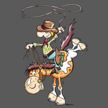 Motiv Cowboy mit Pferd