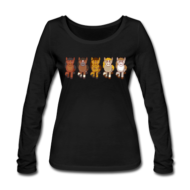 Pferde Langarmshirt - Reiten auf Pferden Pferdefreunde Reitsport