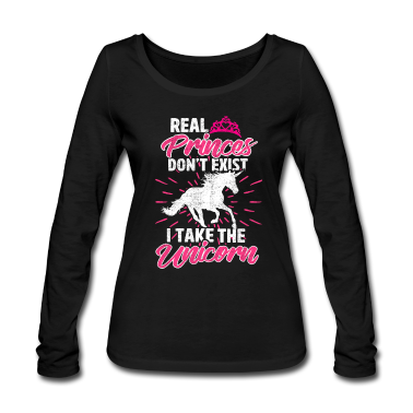 Pferde Langarmshirt - Lieber Einhorn statt Prinzen I Reiterin