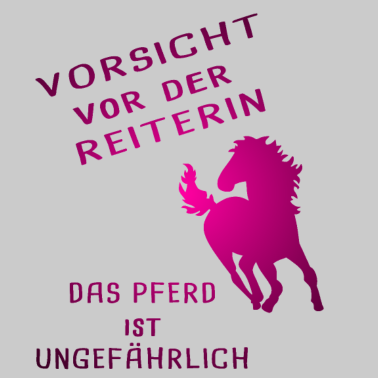 Motiv Pferde Reiten lustiger Spruch