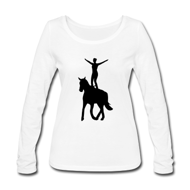 Pferde Langarmshirt - Voltigierer Stehend