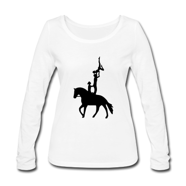 Pferde Langarmshirt - Voltigieren Dreierübung Kür