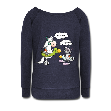 Pferde Langarmshirt - Seehund Vs Seepferd