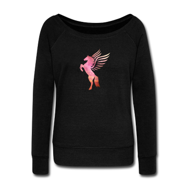 Pferde Langarmshirt - Pferd mit Flügeln -Horse with wings - gift
