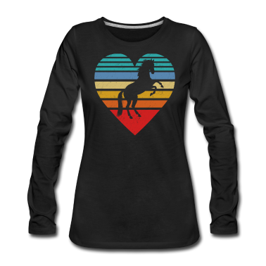 Pferde Langarmshirt - Pferde