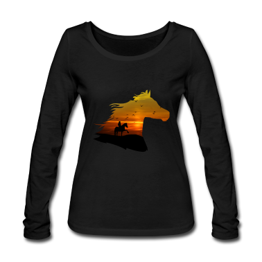 Pferde Langarmshirt - Pferd