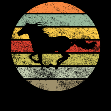 Motiv Pferd Retro Motiv Reitsport Reiter Geschenk