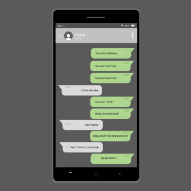 Motiv Pferde Reiten Hufabdruck Nachricht lustig Geschenk