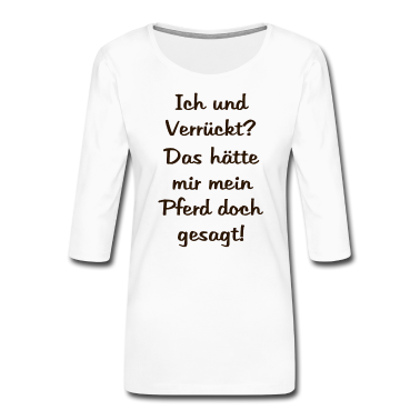 Pferde Langarmshirt - Pferd Pferde Spruch horse
