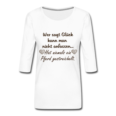 Pferde Langarmshirt - Pferd Pferde Spruch horse