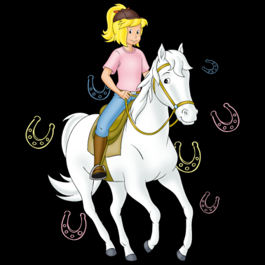 Motiv Bibi und Tina Bibi am Springreiten