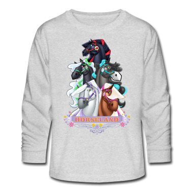 Pferde Langarmshirt - Horseland Alle Pferde