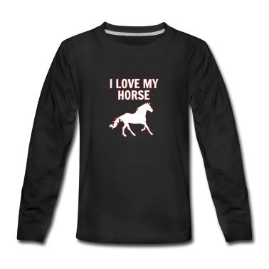 Pferde Langarmshirt - Pferd