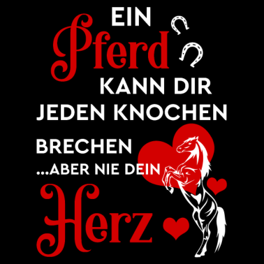 Motiv Pferd Knochen brechen Herz Liebe