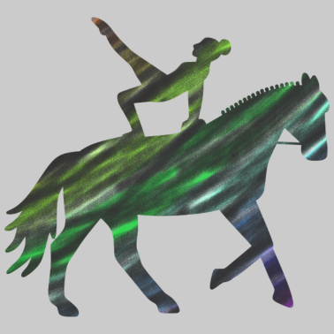 Motiv Voltigiererin Pferd Muster - Geschenk Voltigieren