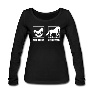 Pferde Langarmshirt - Mein Pferd Dein Pferd