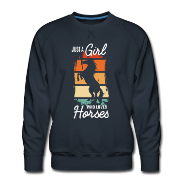 Pferde Pullover - Pferde Shirt - Nur ein Mädchen das Pferde liebt