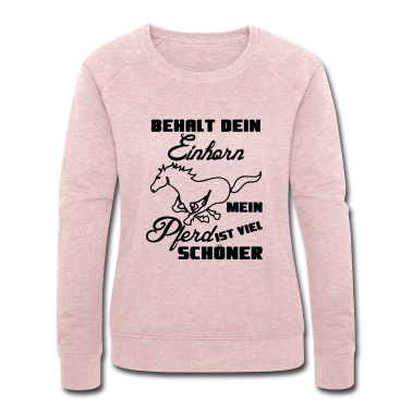 Pferde Pullover - Pferd vs Einhorn Geschenk Tier lustig Spruch
