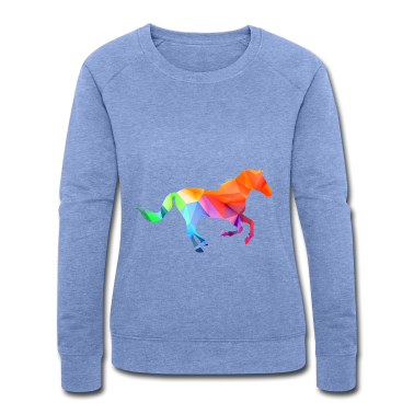 Pferde Pullover - Reiterin Reiter Reitersprüche Muster Bunt