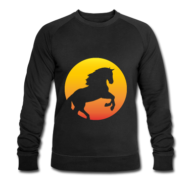 Pferde Pullover - Pferd Hengst Sonne Sonnenuntergang