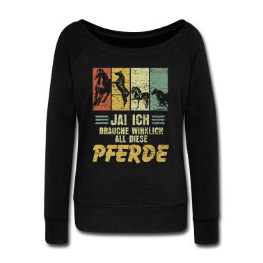 Pferde Pullover - Pferd Retro