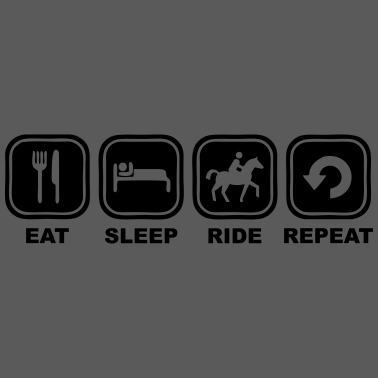 Motiv Eat sleep Ride Repeat quer