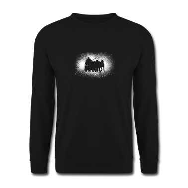Pferde Pullover - Kutsche Grunge Distressed Marathon Geschenk Fahren