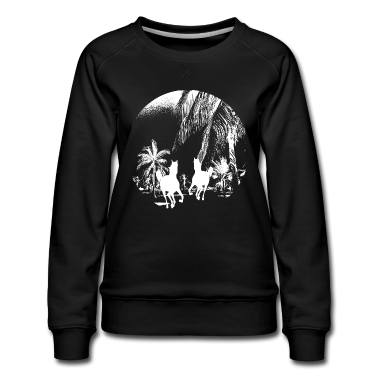 Pferde Pullover - Pferde und Palmen