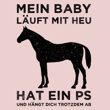 Motiv MEIN BABY LÄUFT MIT HEU | Lustiger Pferde Spruch