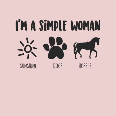 Motiv Pferde und Hunde