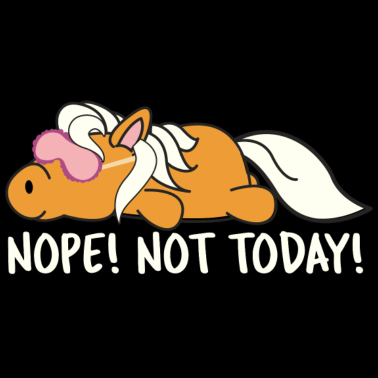 Motiv Pferde Comic - Nicht heute