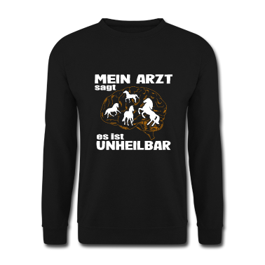 Pferde Pullover - Pferdeliebe Unheilbar Reiter Pferde Pferdekoppel