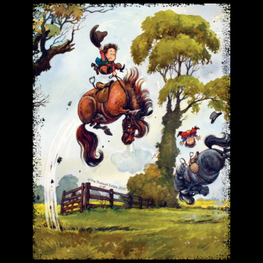 Motiv Thelwell Cartoon Pony Rodeo