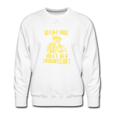 Pferde Pullover - Wer bier trinkt hilft der landwirtschaft Bauer