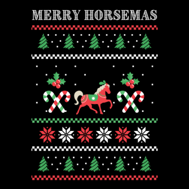 Motiv Merry Horsemas, Pferdeweihnacht, Pferde Shirt