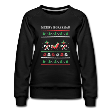 Pferde Pullover - Merry Horsemas, Pferdeweihnacht, Pferde Shirt