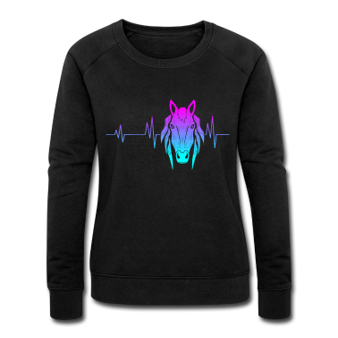 Pferde Pullover - Pferd Herzschlag